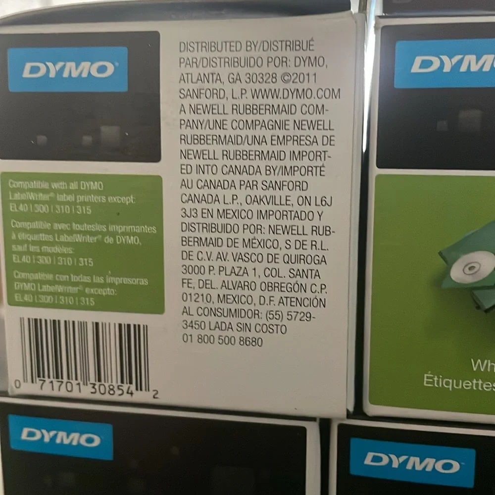 9, new in box, Dymo CD / DVD labels. Each roll has 160 labels
